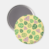 スーパーガールリーフパターン マグネット (正面/裏面)