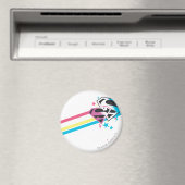 スーパーガールレインボーストライプズ マグネット (インサイチュ (食洗機))