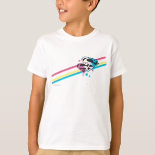 スーパーガールレインボーストライプズ Tシャツ