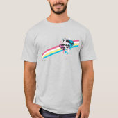 スーパーガールレインボーストライプズ Tシャツ (正面)
