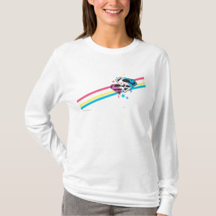 スーパーガールレインボーストライプ Tシャツ