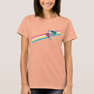 スーパーガールレインボーストライプ Tシャツ