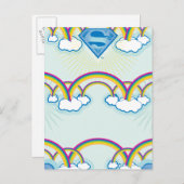 スーパーガールレインボーパターン ポストカード (正面/裏面)