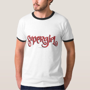 スーパーガールレッドロゴ Tシャツ