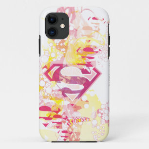 スーパーガールレトロのロゴ iPhone 11 ケース