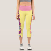 スーパーガールレトロカラーシフトグラフィック カプリレギンス (正面)