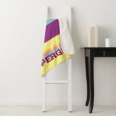 スーパーガールレトロカラーシフトグラフィック シェルパブランケット (インサイチュ)