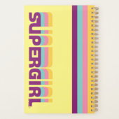 スーパーガールレトロカラーシフトグラフィック プランナー手帳 (裏面)