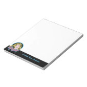 スーパーガールレトロネオンライトグラフィック ノートパッド (回転)