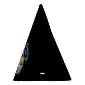 スーパーガールレトロネオンライトグラフィック パーティーハット (右)