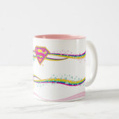 スーパーガールレトロレインボー ツートーンマグカップ (正面右)