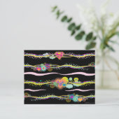 スーパーガールレトロレインボー ポストカード (スタンド正面)