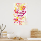 スーパーガールレトロロゴ ポスター (キッチン)