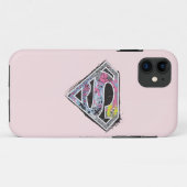 スーパーガールロゴコラージュ Case-Mate iPhoneケース (裏面(横))