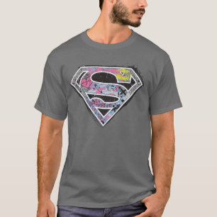 スーパーガールロゴコラージュ Tシャツ