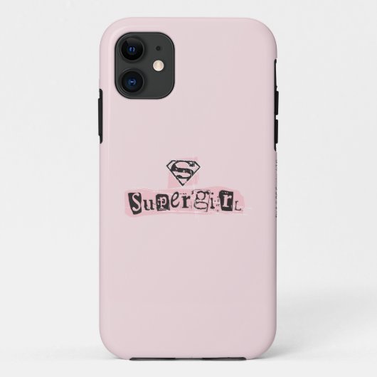 スーパーガールロゴ身代金ノート Case-Mate iPhoneケース (裏面)