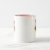 スーパーガールロゴ（クラウン付き） ツートーンマグカップ (中央)