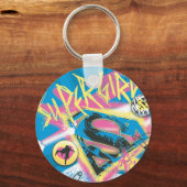 スーパーガールロック キーホルダー (正面)