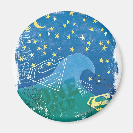 スーパーガールワンワールド マグネット (正面)