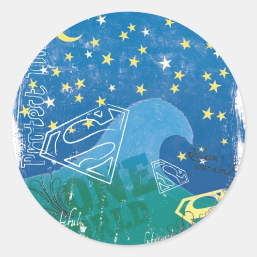 スーパーガールワンワールド ラウンドシール (正面)