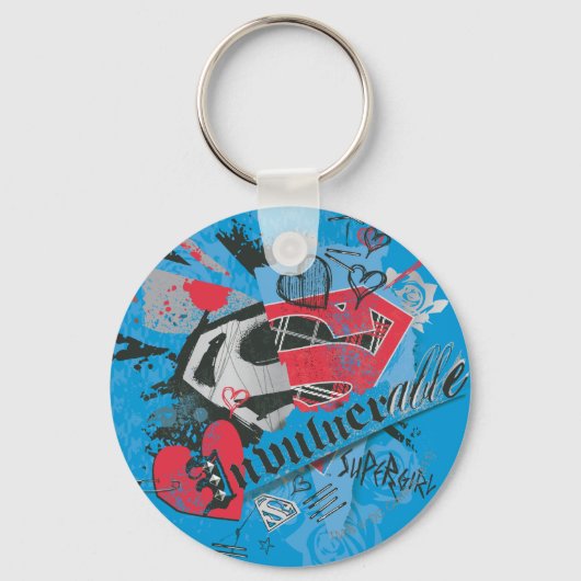 スーパーガール不死身 キーホルダー (正面)