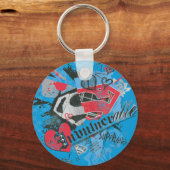 スーパーガール不死身 キーホルダー (正面)