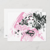 スーパーガール全く素晴らしい ポストカード (正面/裏面)