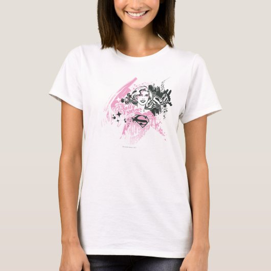 スーパーガール全く素晴らしい Tシャツ (正面)