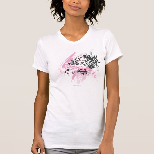 スーパーガール全く素晴らしい Tシャツ (正面)