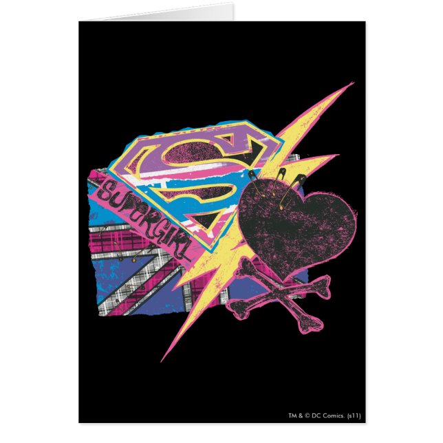 スーパーガール国旗とクロスボーン (正面)