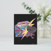 スーパーガール国旗とクロスボーン ポストカード (スタンド正面)