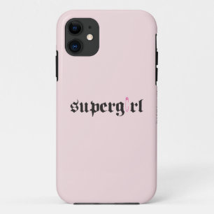 スーパーガール安全ピンレター iPhone 11 ケース