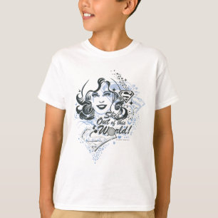 スーパーガール彼女はこの世から出ている! Tシャツ