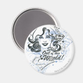 スーパーガール彼女は世界から出ている！ マグネット (正面/裏面)