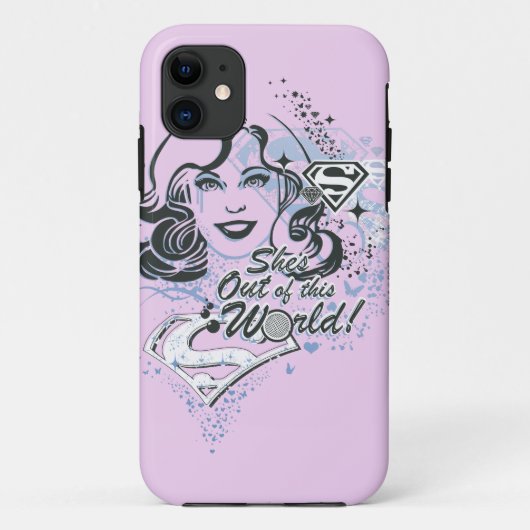 スーパーガール彼女は世界から出ている！ Case-Mate iPhoneケース (裏面)