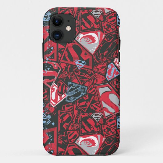 スーパーガール星赤模様 Case-Mate iPhoneケース (裏面)