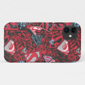 スーパーガール星赤模様 Case-Mate iPhoneケース (裏面(横))
