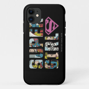 スーパーガール漫画のロゴ iPhone 11 ケース