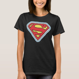 スーパーガール漫画のロゴ Tシャツ