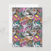 スーパーガール漫画ケーパーズパターン10 ポストカード (正面/裏面)