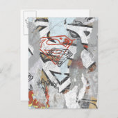 スーパーガール漫画ケーパーズパターン1 ポストカード (正面/裏面)