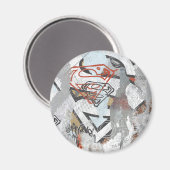 スーパーガール漫画ケーパーズパターン1 マグネット (正面/裏面)