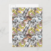 スーパーガール漫画ケーパーズパターン2 ポストカード (正面/裏面)