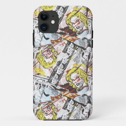 スーパーガール漫画ケーパーズパターン2 Case-Mate iPhoneケース (裏面)