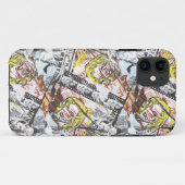 スーパーガール漫画ケーパーズパターン2 Case-Mate iPhoneケース (裏面(横))