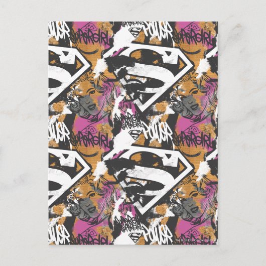 スーパーガール漫画ケーパーズパターン3 ポストカード (正面)
