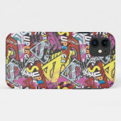 スーパーガール漫画ケーパーズパターン4 Case-Mate iPhoneケース (裏面(横))