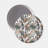 スーパーガール漫画ケーパーズパターン6 マグネット (正面/裏面)