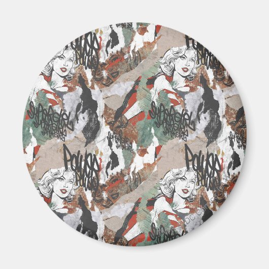 スーパーガール漫画ケーパーズパターン6 マグネット (正面)