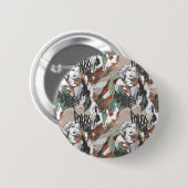 スーパーガール漫画ケーパーズパターン6 缶バッジ (正面&裏面)